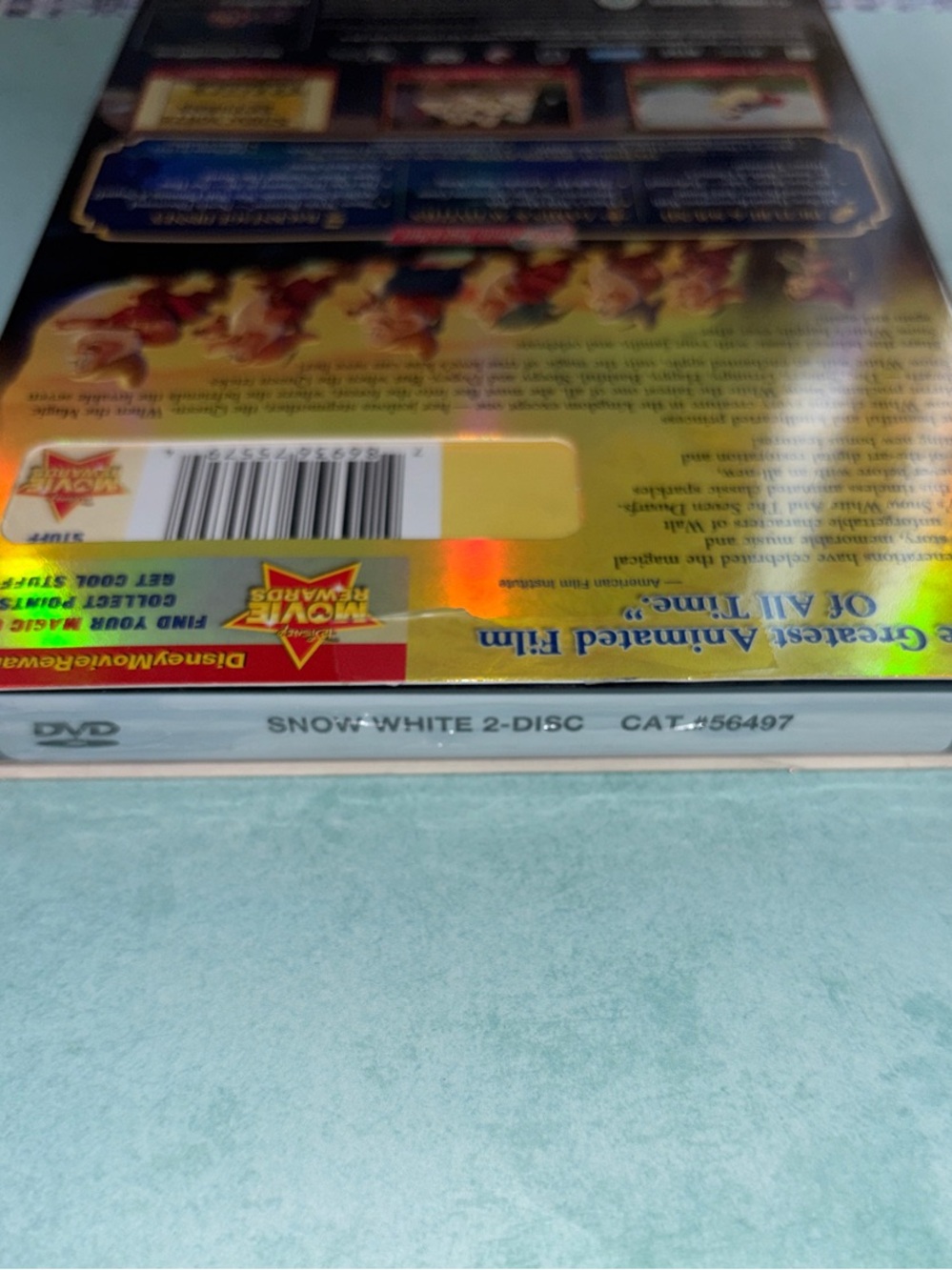 Walt Disney Snow White and the Seven Dwarfs DVD - Yellow/Blue - Picture 3 of 3